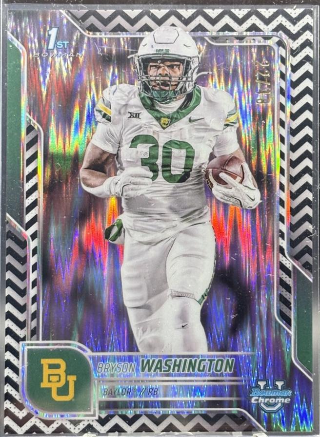 Bryson Washington [Black White Stealth Refractor] #56