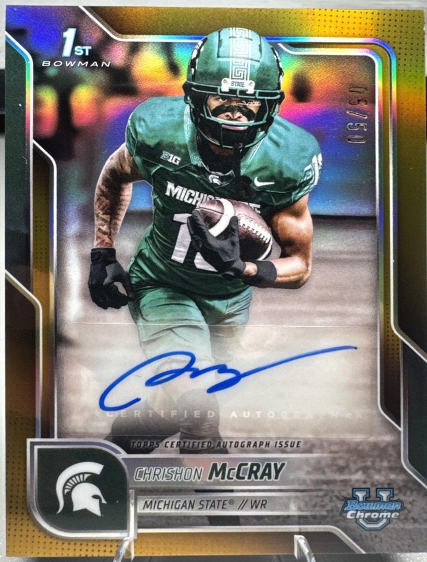 Chrishon McCray [Gold Refractor] #BCA-CMC