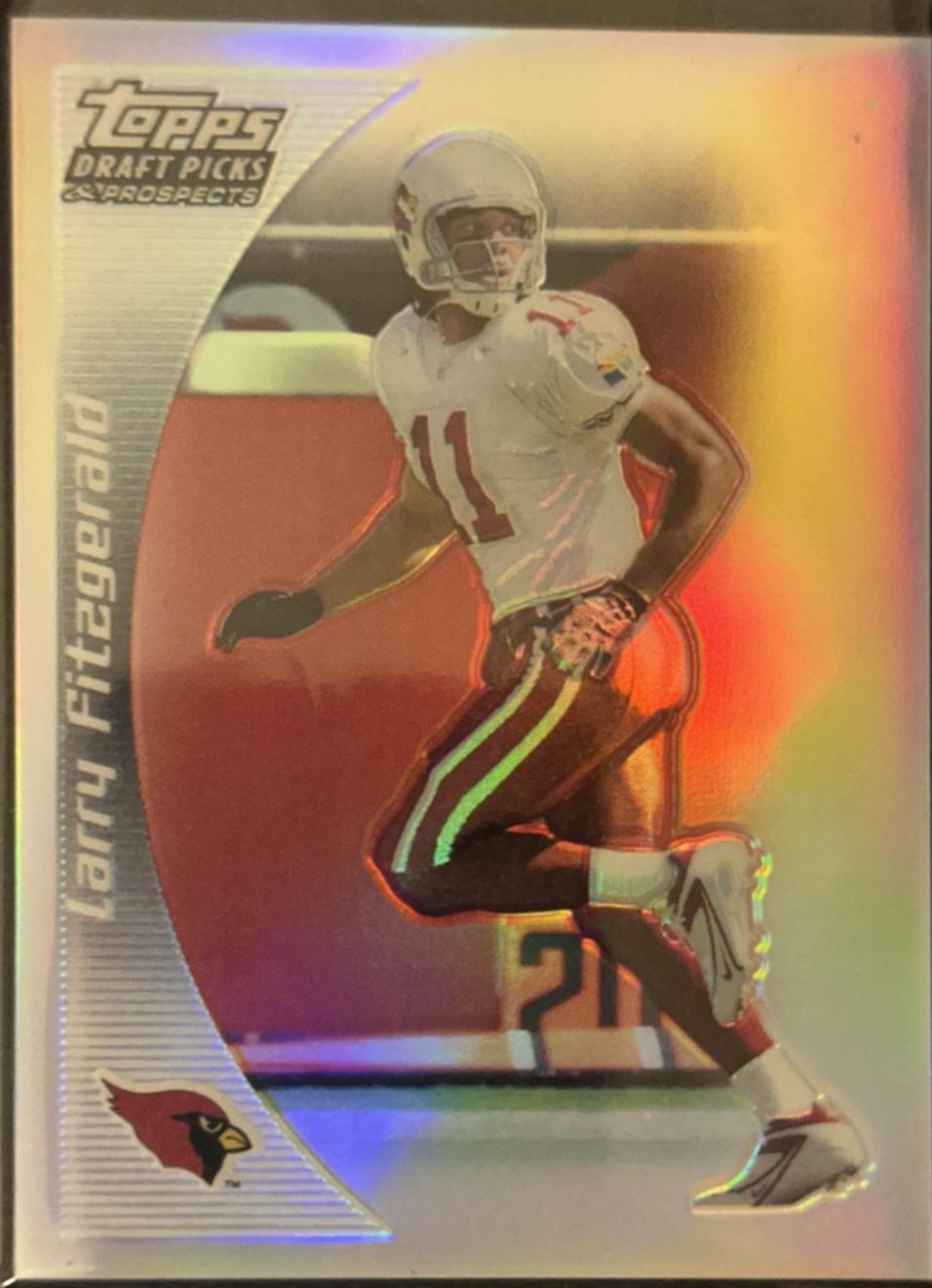 Larry Fitzgerald [Chrome Black Refractor] #93