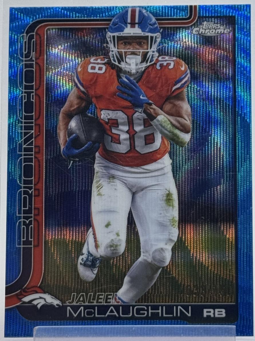 Jaleel McLaughlin [Blue Wave Refractor] #90