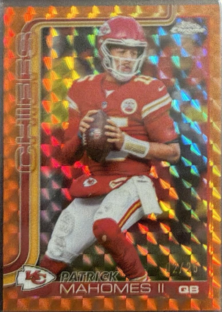 Patrick Mahomes II [Orange Geometric Refractor] #148