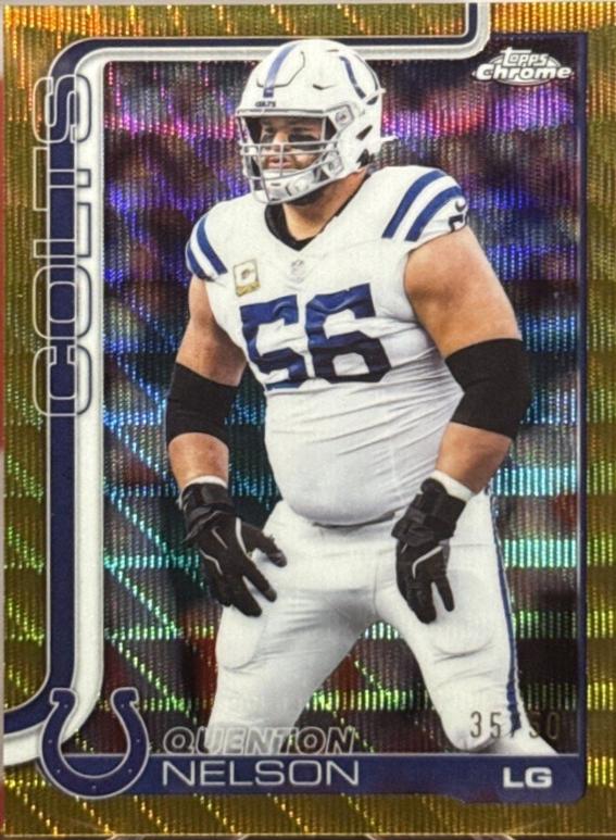 Quenton Nelson [Gold Wave Refractor] #144