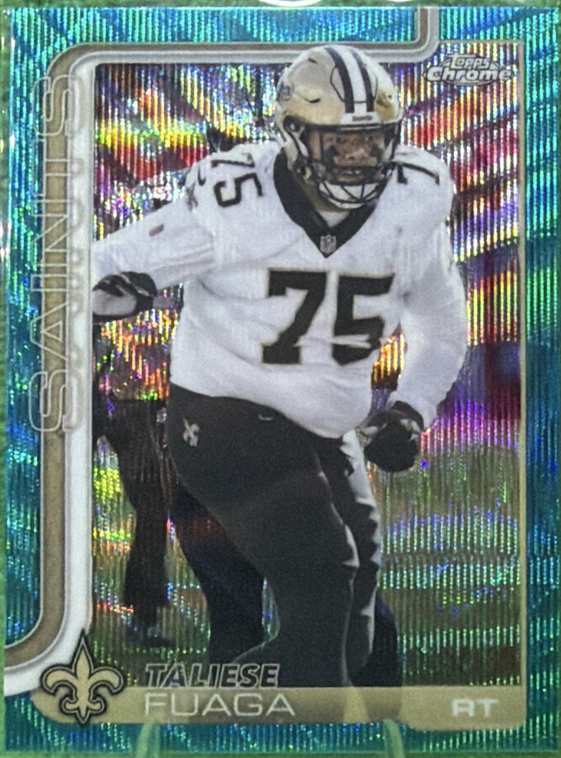 Taliese Fuaga [Aqua Wave Refractor] #219
