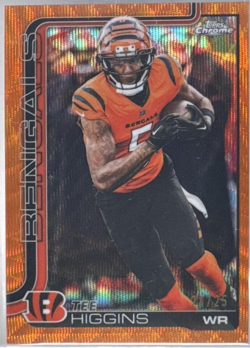 Tee Higgins [Orange Wave Refractor] #59
