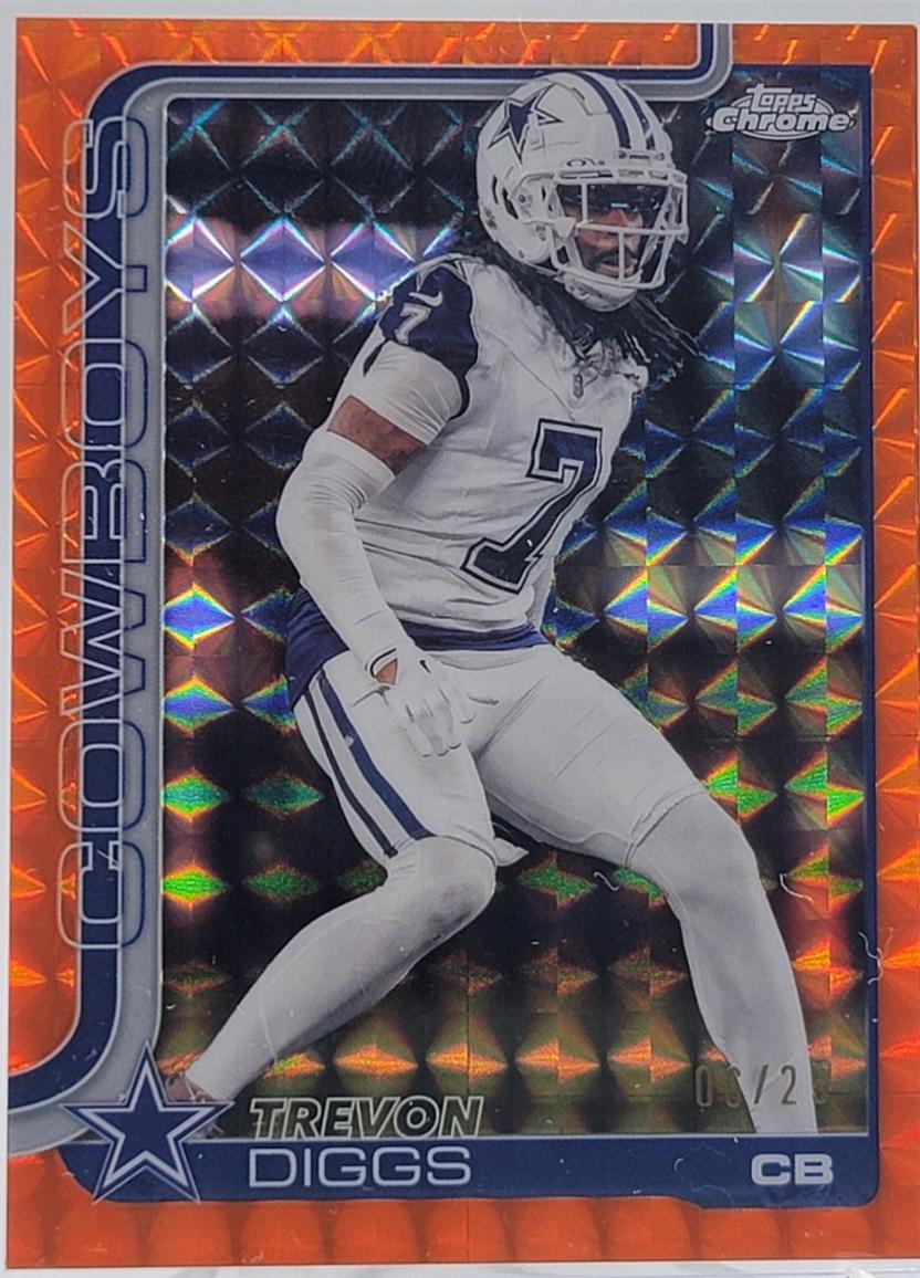 Trevon Diggs [Orange Geometric Refractor] #83