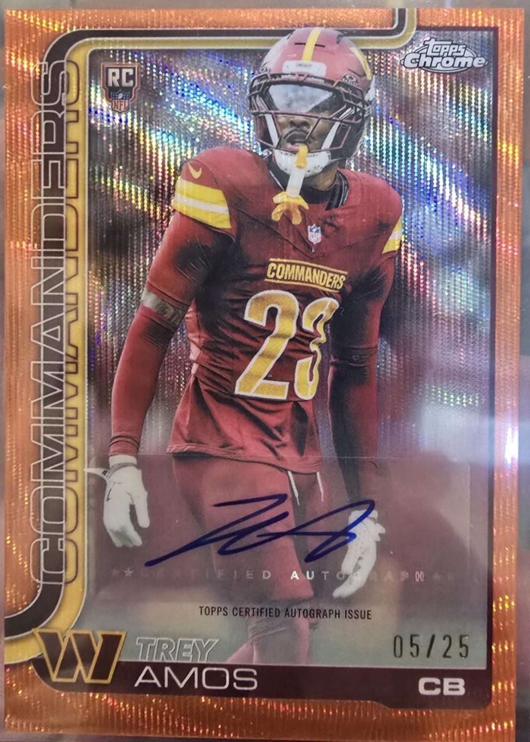 Trey Amos [Orange Wave Refractor] #RA-TA