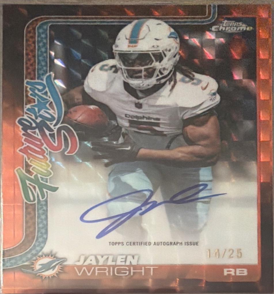 Jaylen Wright [Orange Refractor] #FSA-JW