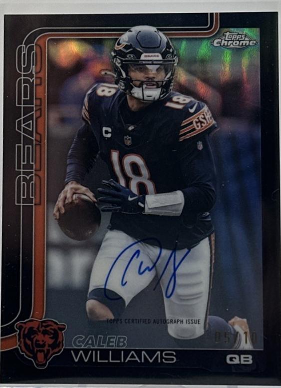 Caleb Williams [Black Refractor] #BA-CW