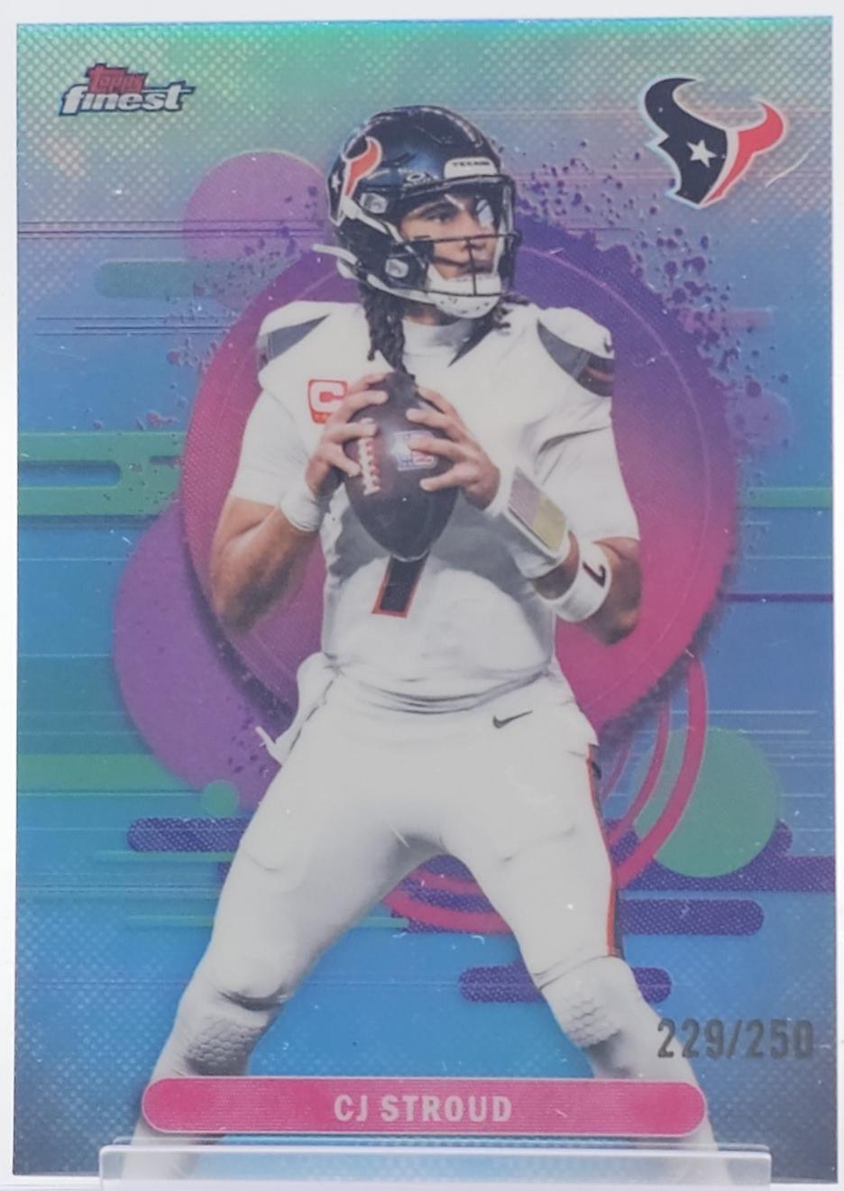 CJ Stroud [Sky Blue Refractor] #133