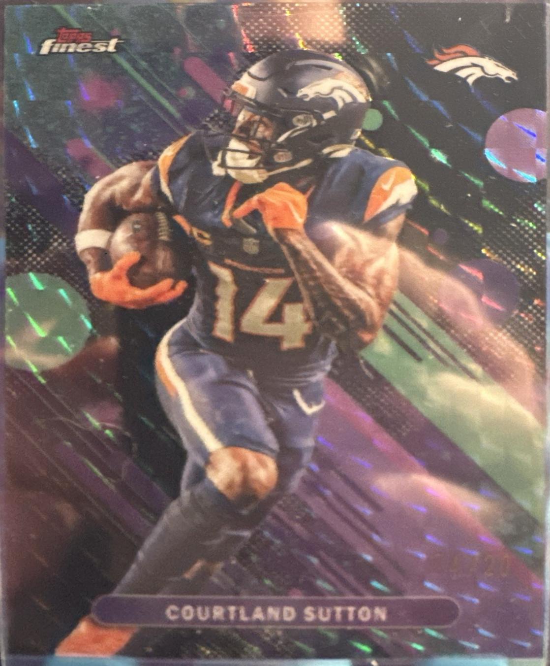Courtland Sutton [Black Geometric] #88