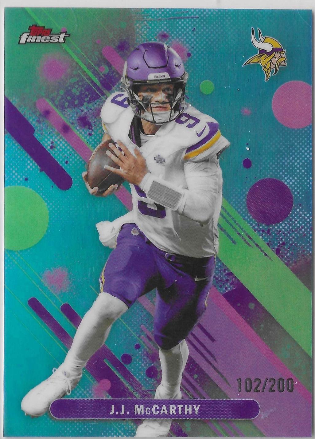 J.J. McCarthy [Blue Refractor] #61