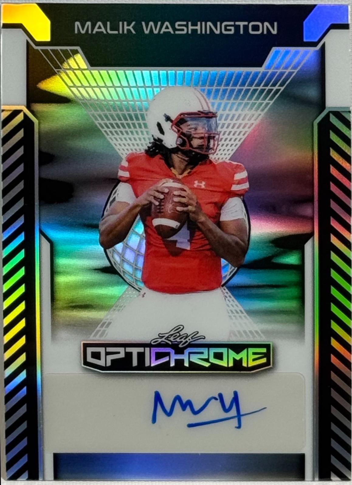 Malik Washington [Silver Prismatic] #BA-MW1