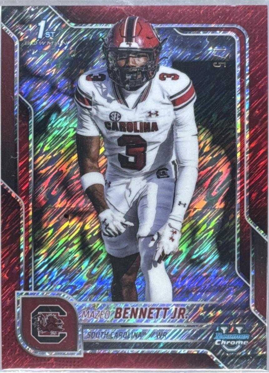 Mazeo Bennett Jr. [Red Shimmer Refractor] #66