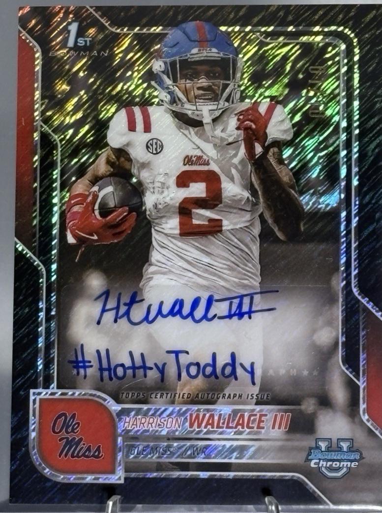 Harrison Wallace III [Black Shimmer Refractor] #BCA-HW