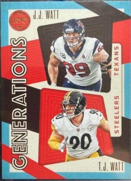 J. J. Watt, T. J. Watt [Blue] #GEN-8