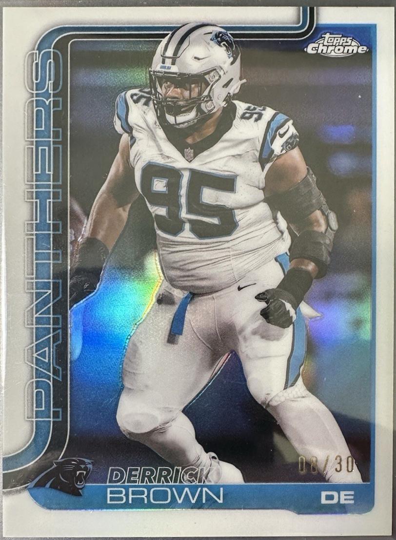 Derrick Brown [White Refractor] #47