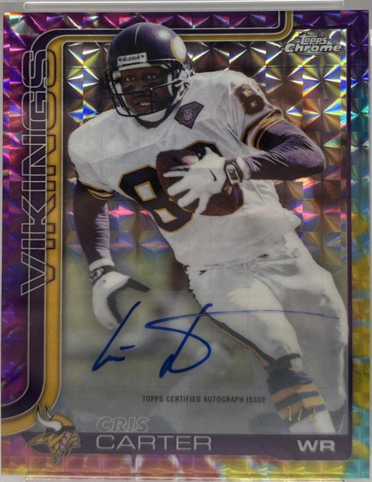 Cris Carter [Tie Dye Geometric Refractor] #CLA-CC