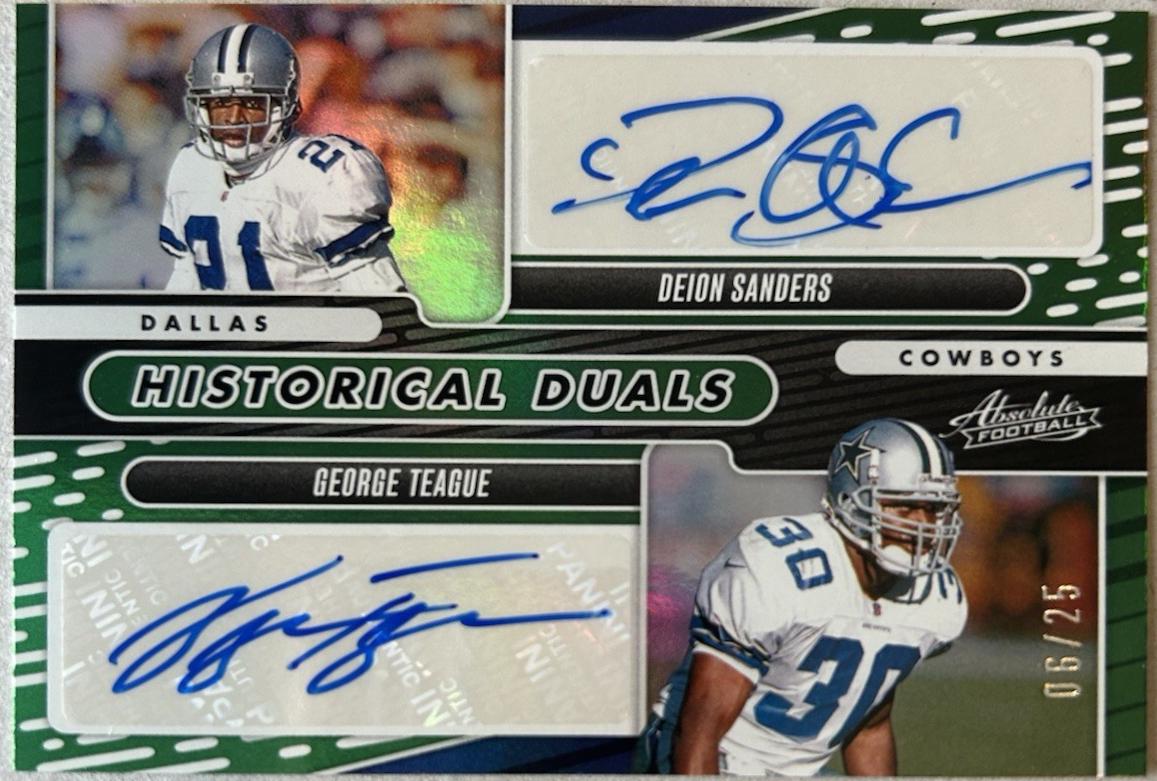 Deion Sanders / George Teague [Green] #HD-COW