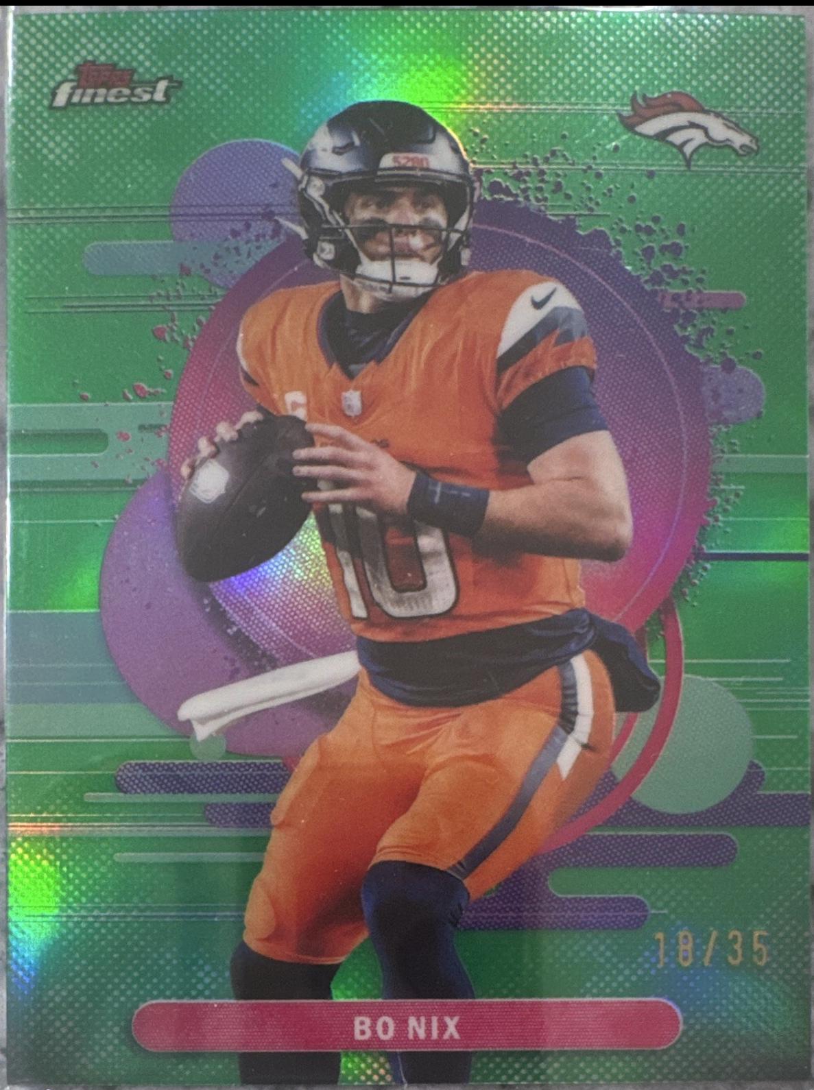 Bo Nix [Green Geometric] #130