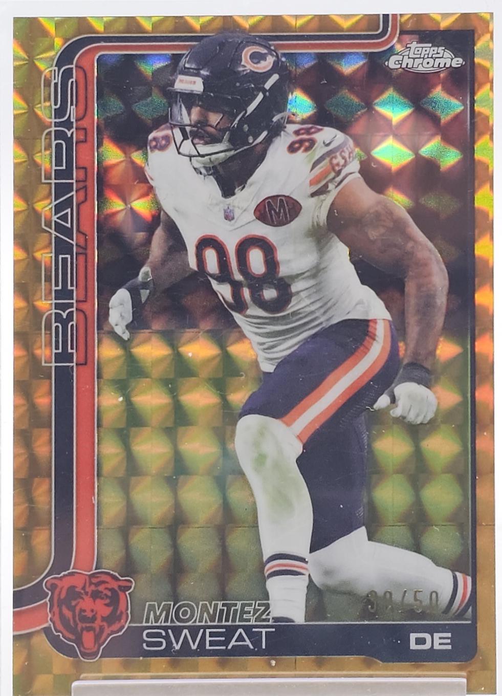 Montez Sweat [Gold Geometric Refractor] #56