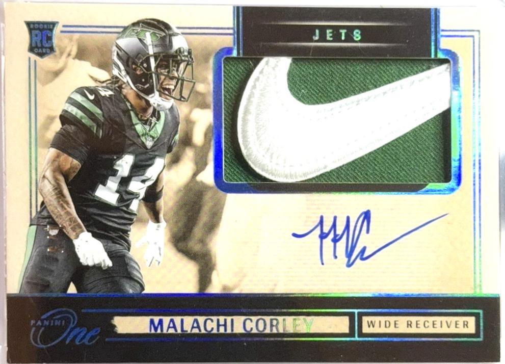 Malachi Corley [Platinum Rookie Patch Autograph] #10