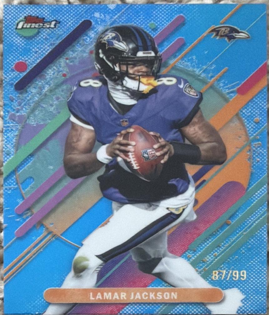 Lamar Jackson [Blue Refractor] #225