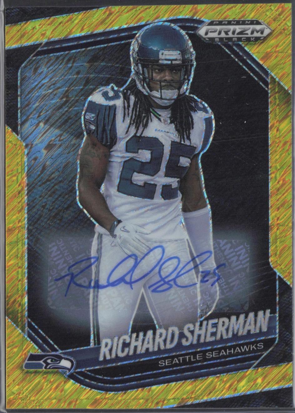 Richard Sherman [Autograph Gold Shimmer] #136