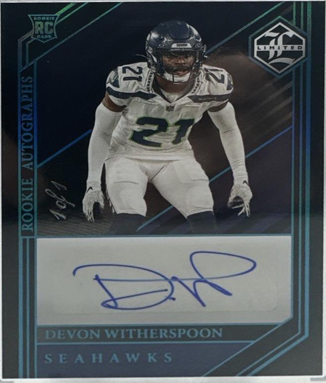 Devon Witherspoon [Sapphire Spotlight Rookie Autograph] #185