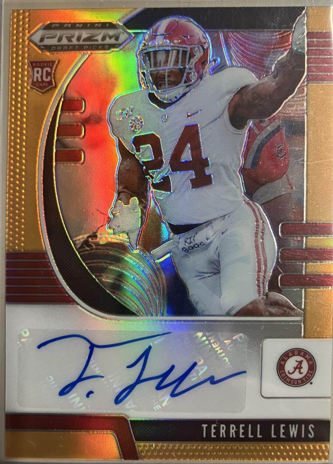 Terrell Lewis [Autograph Orange Prizm] #160