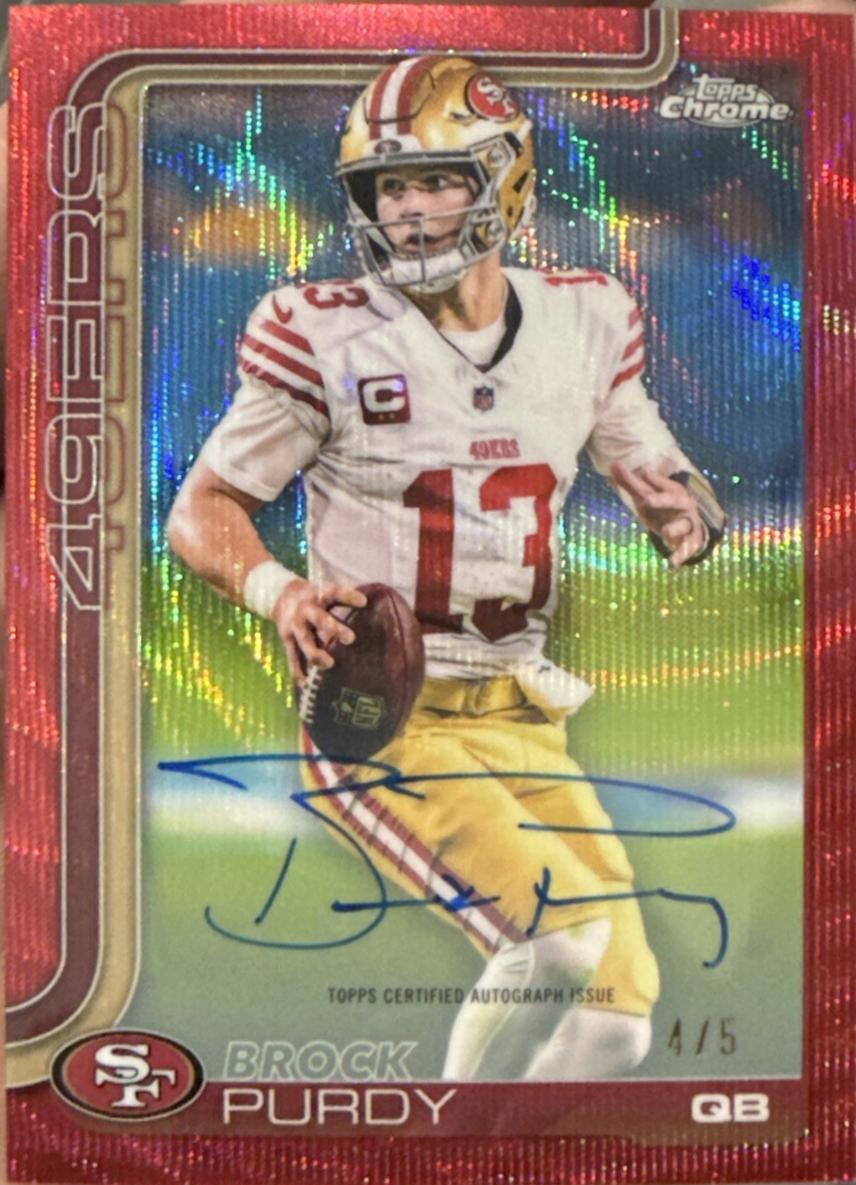 Brock Purdy [Red Wave Refractor] #BA-BP