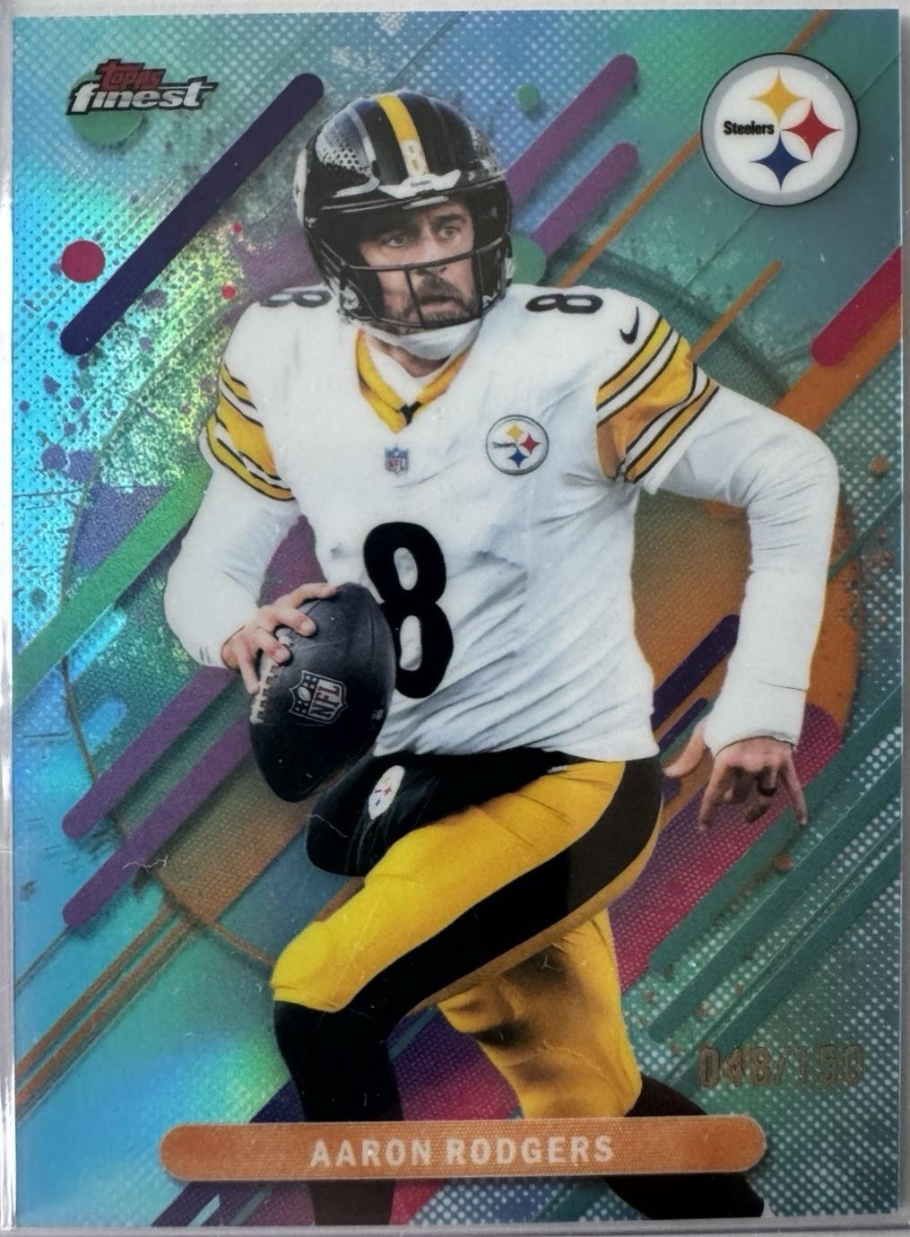 Aaron Rodgers [Sky Blue Refractor] #246