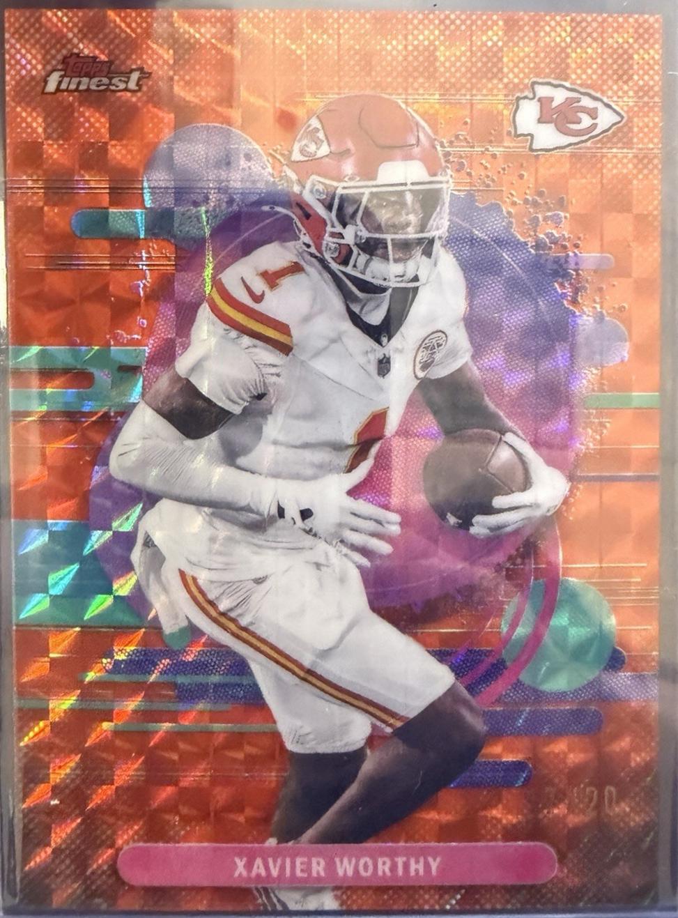 Xavier Worthy [Orange Geometric] #168