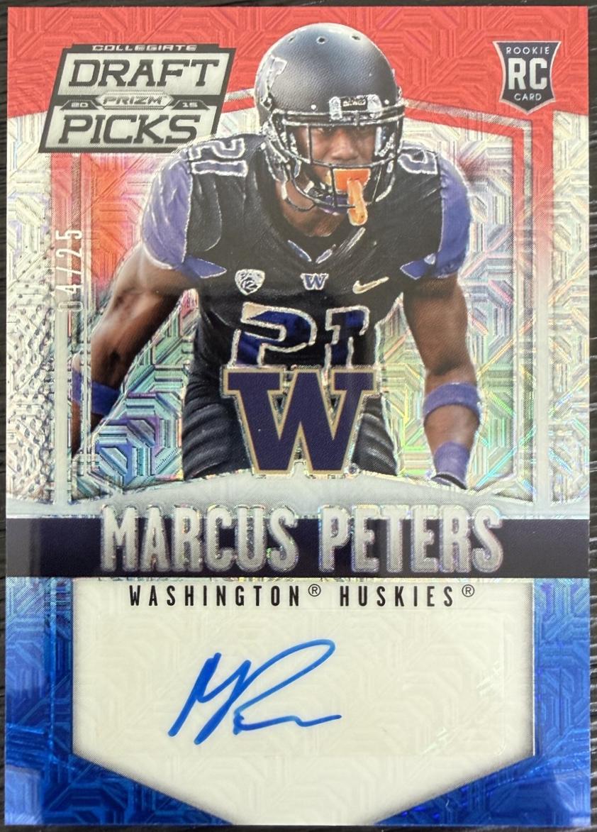 Marcus Peters [Autograph Red White and Blue Mojo Prizm] #219