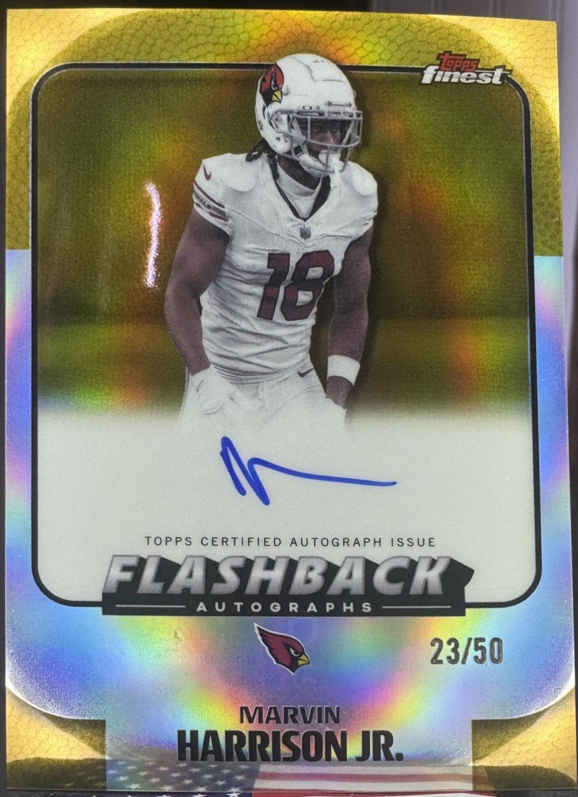 Marvin Harrison Jr. [Gold Refractor] #FA-MHJ