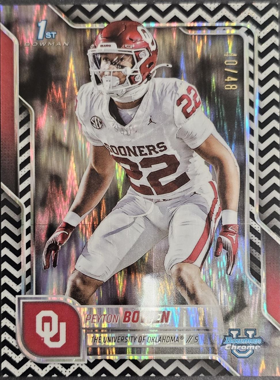 Peyton Bowen [Black White Stealth Refractor] #111