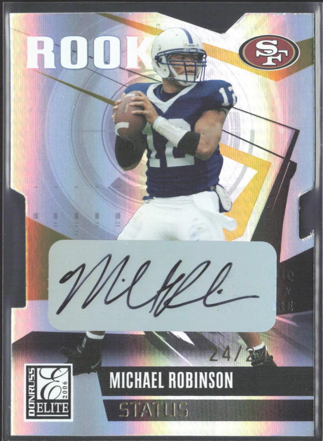 Michael Robinson [Status Autograph Gold] #196