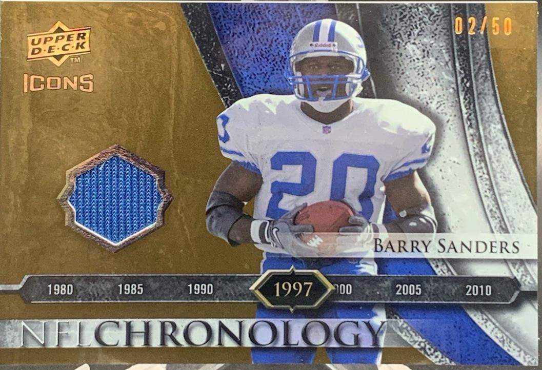 Barry Sanders [Gold Jersey] #CHR21