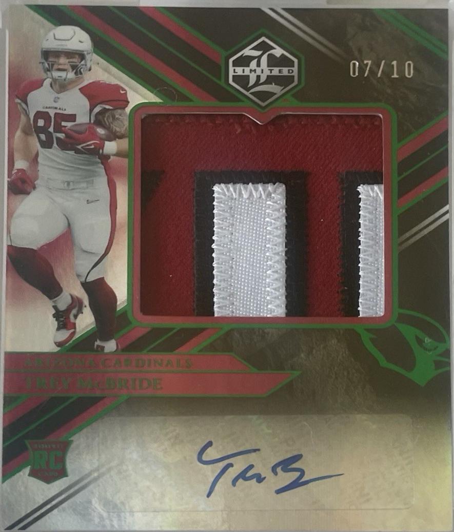 Trey McBride [Patch Autograph Jumbo Emerald] #167