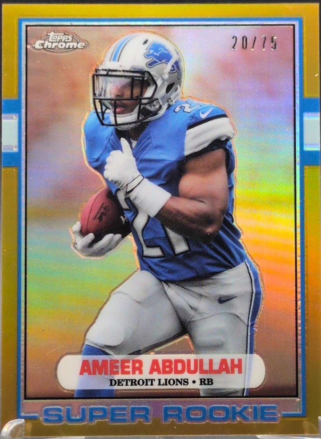 Ameer Abdullah [Gold Refractor] #89-AA