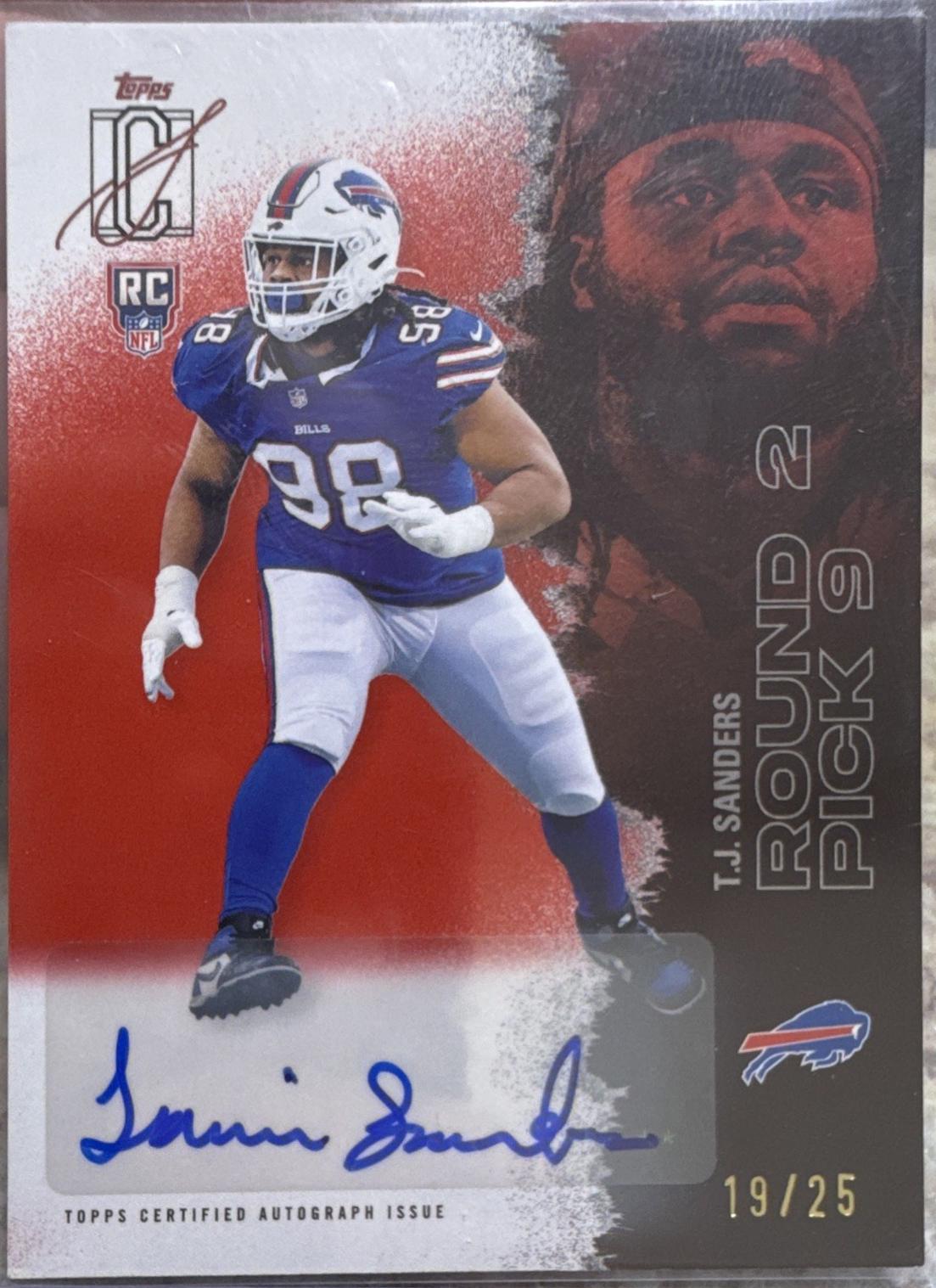T.J. Sanders [Orange Refractor] #RRA-TJS