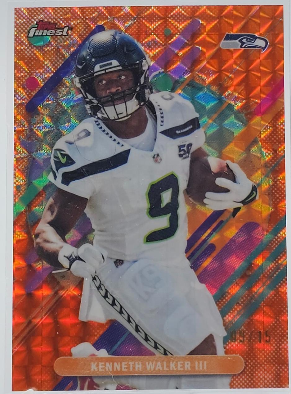 Kenneth Walker III [Orange Geometric] #258