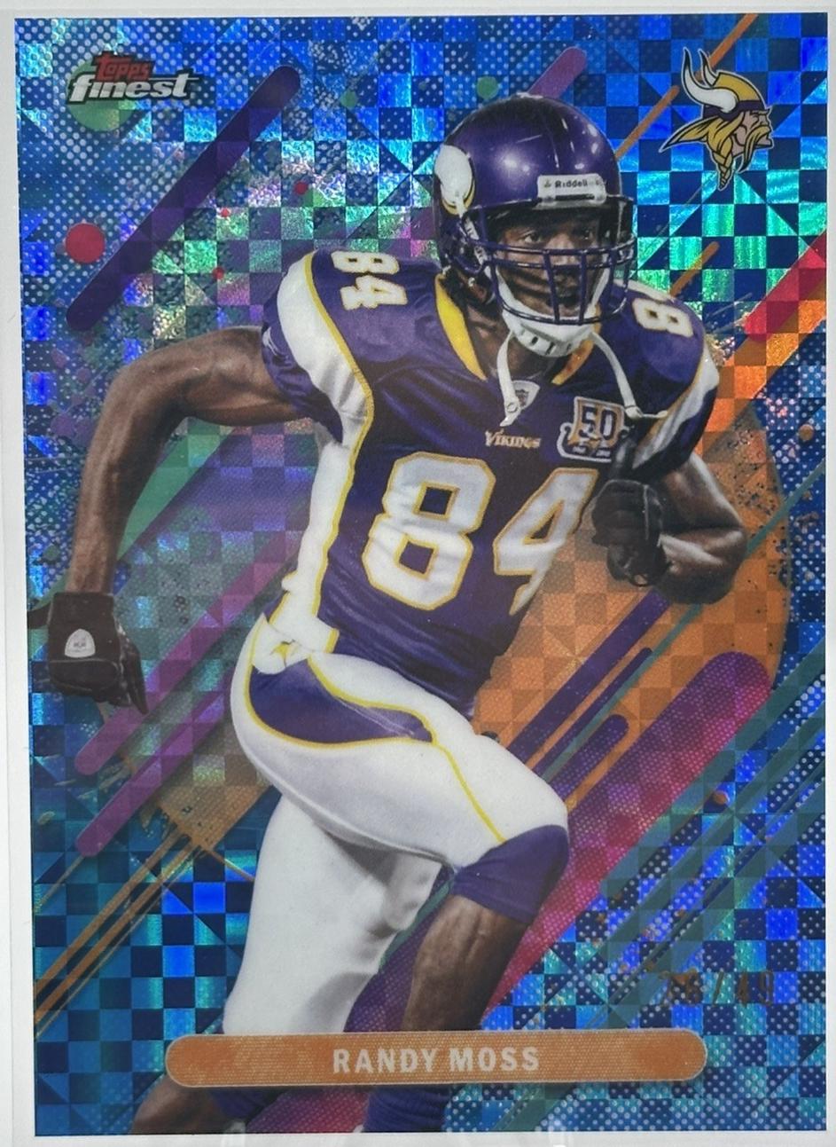Randy Moss [Blue X-Fractor] #296