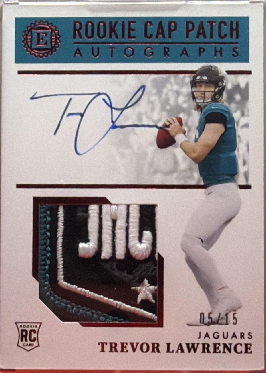 Trevor Lawrence [Cap Patch Autograph Ruby] #121