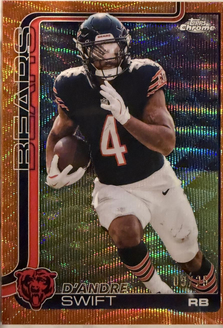 D'Andre Swift [Orange Wave Refractor] #53