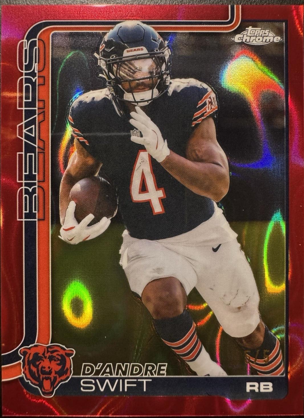 D'Andre Swift [Red Wave Refractor] #53
