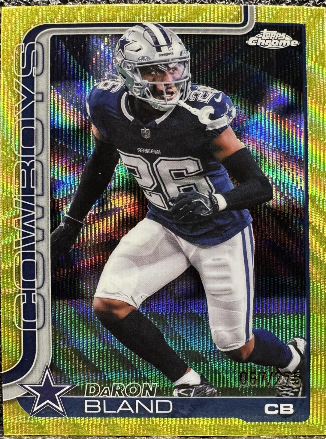 DaRon Bland [Yellow Wave Refractor] #82