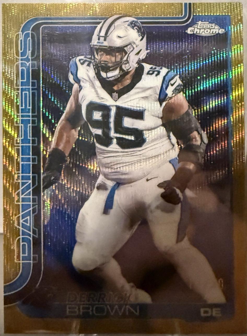 Derrick Brown [Leather Gold] #47