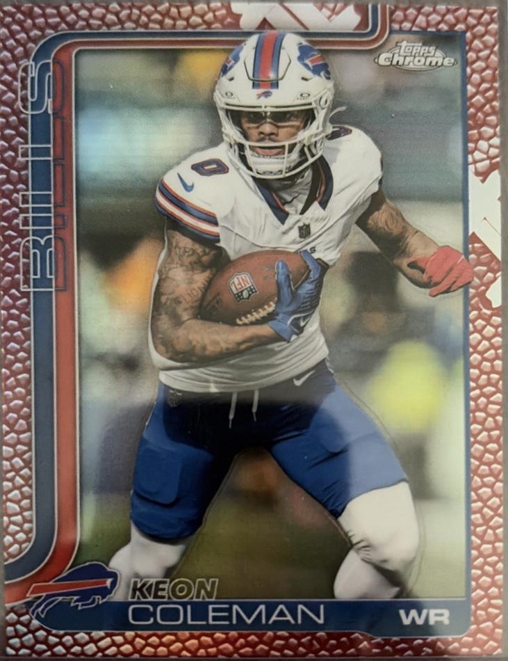 Keon Coleman [Leather Red] #30
