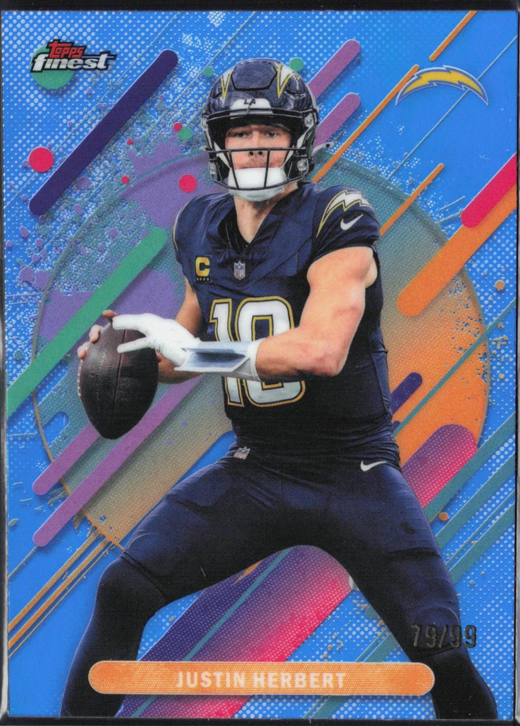 Justin Herbert [Blue Refractor] #239