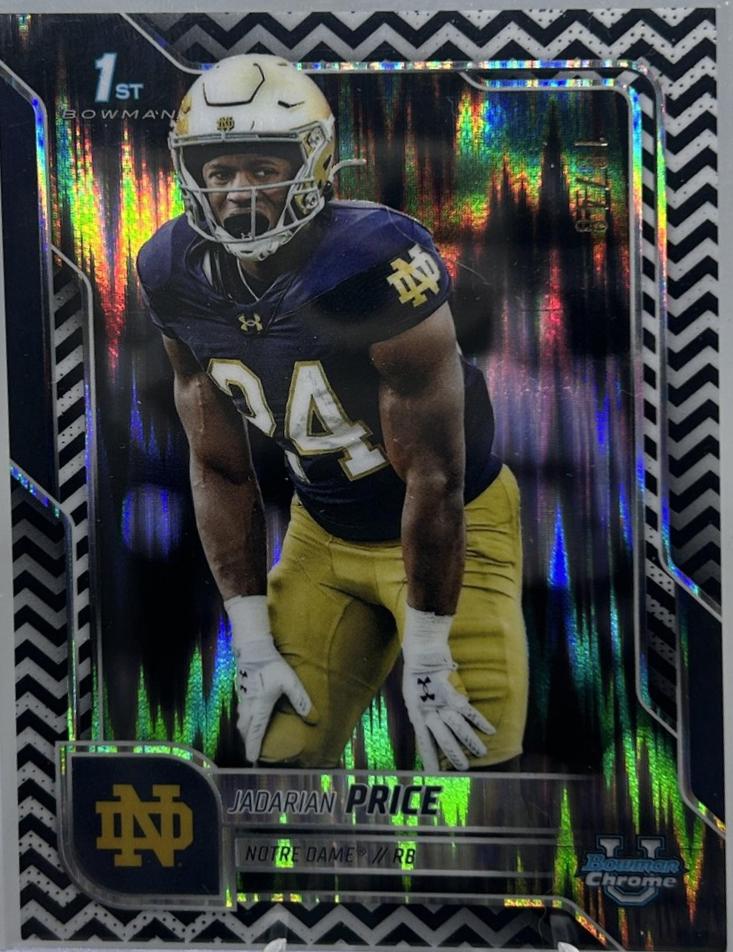Jadarian Price [Black White Stealth Refractor] #117